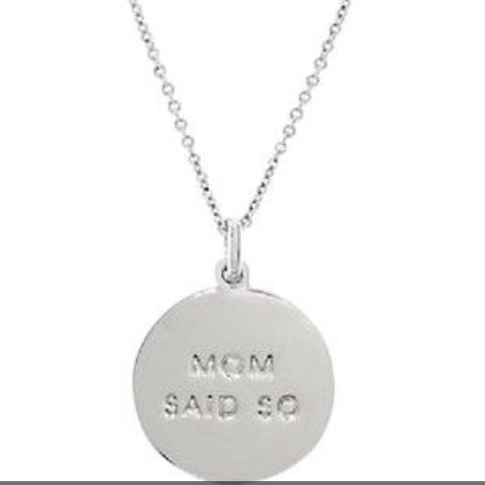 Kate Spade “Mom Said So” pendant necklace NIB